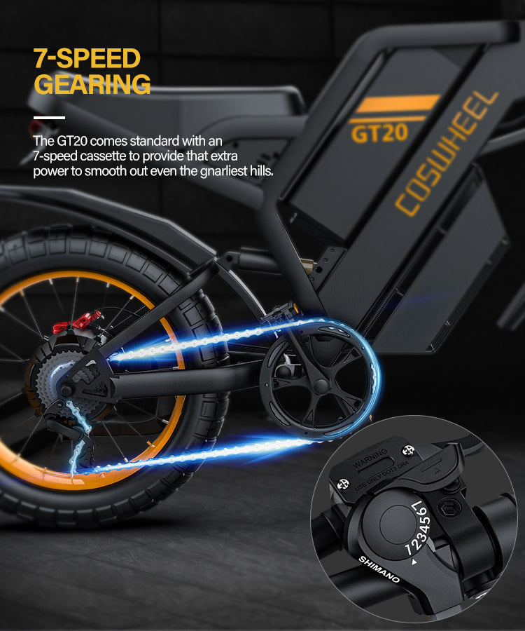 Coswheel GT20 Long Range E Bike Battery Fast Fat Tire Electr Bike Factory Direct 1500W Power Cheap E Bike Mountain Ebike Fatbike