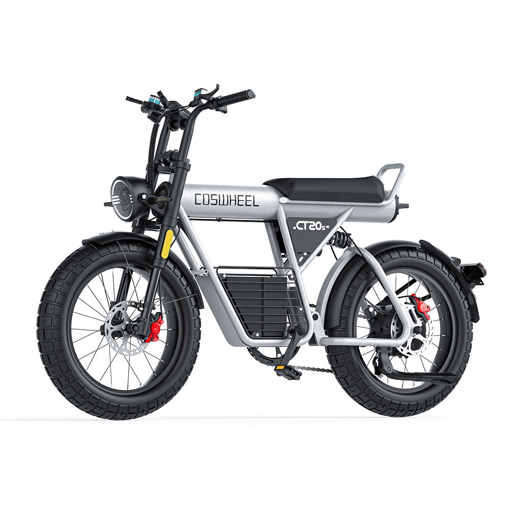 COSWHEEL CT20S 65km/h Electric Bike for Adults 2000W Motor 60V 27.5AH Battery 100Miles Long Range Ebike 20x5" Fat Tire E Bike