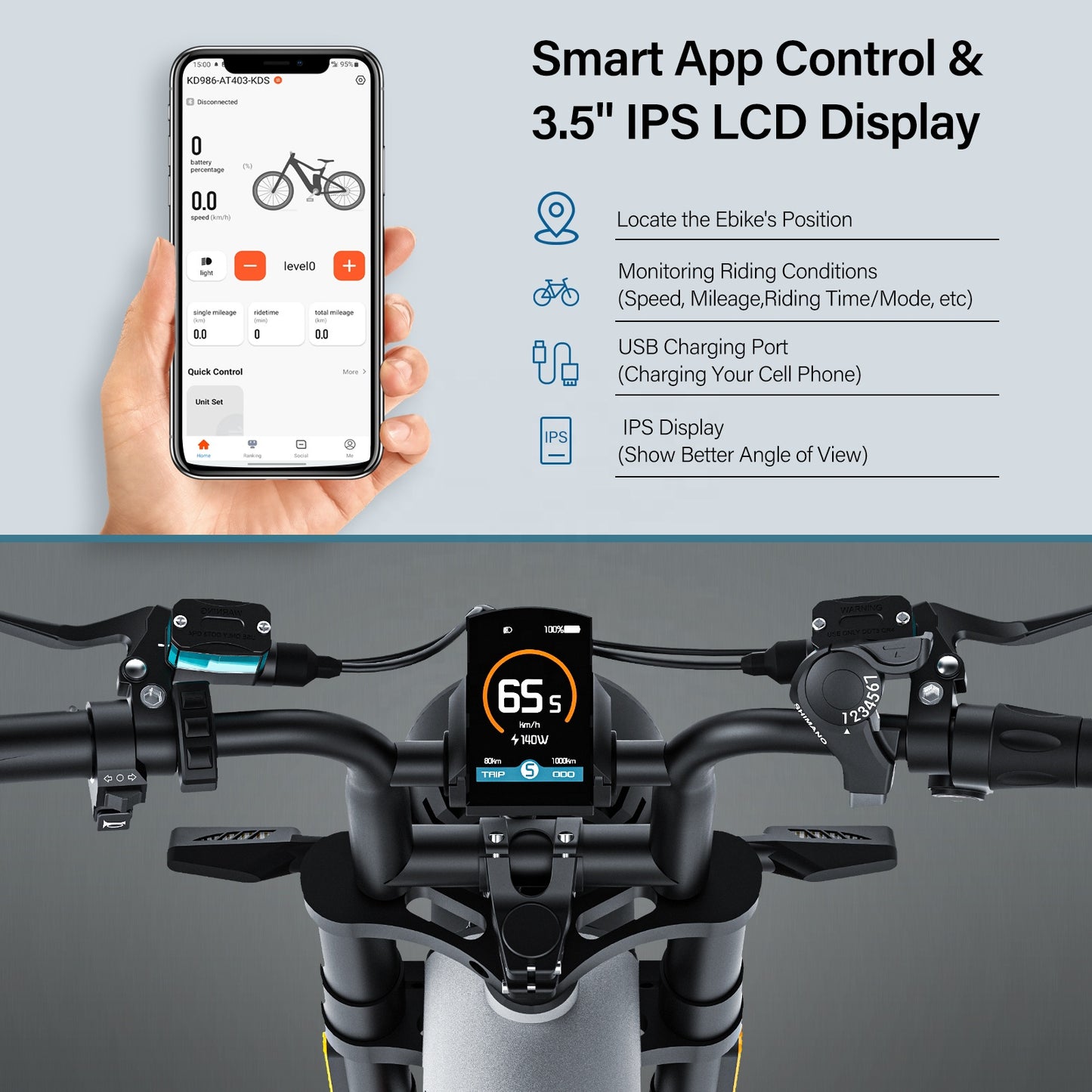 COSWHEEL CT20S 65km/h Electric Bike for Adults 2000W Motor 60V 27.5AH Battery 100Miles Long Range Ebike 20x5" Fat Tire E Bike