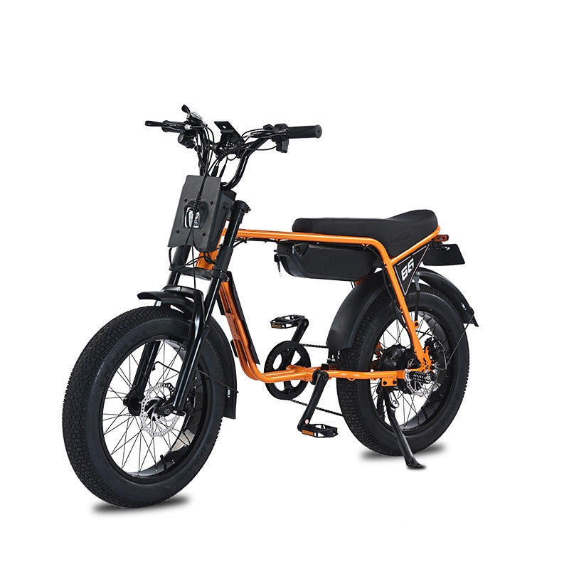 USA Warehouse ZX 20 Inch Fat Tires E-bike 48V 750W Electric Urban Bicycle Super Adults Ebike 73 With Foot Pegs