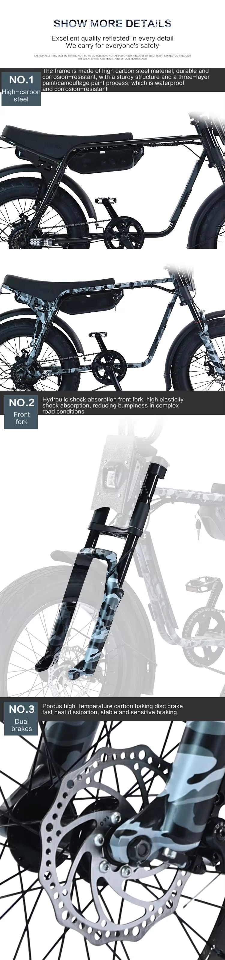 USA Warehouse ZX 20 Inch Fat Tires E-bike 48V 750W Electric Urban Bicycle Super Adults Ebike 73 With Foot Pegs