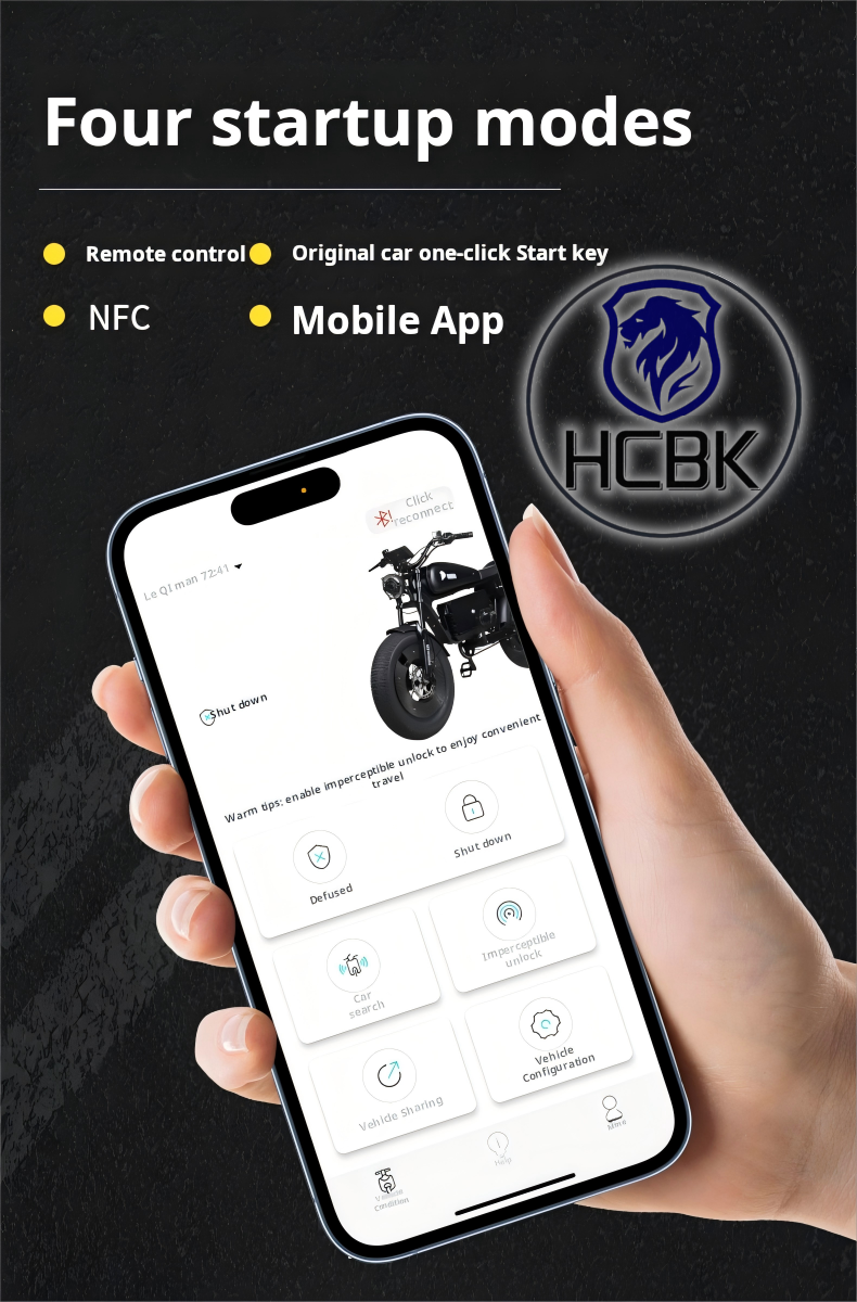 Free Shipping High-end HCBK Black Warrior 3000 Watt  Electric Bike Warrior 60AH Removable Battery  20 Inch Adult Electric Bike