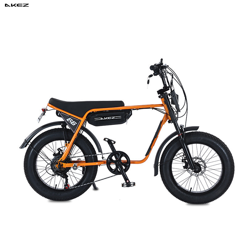 USA Warehouse ZX 20 Inch Fat Tires E-bike 48V 750W Electric Urban Bicycle Super Adults Ebike 73 With Foot Pegs
