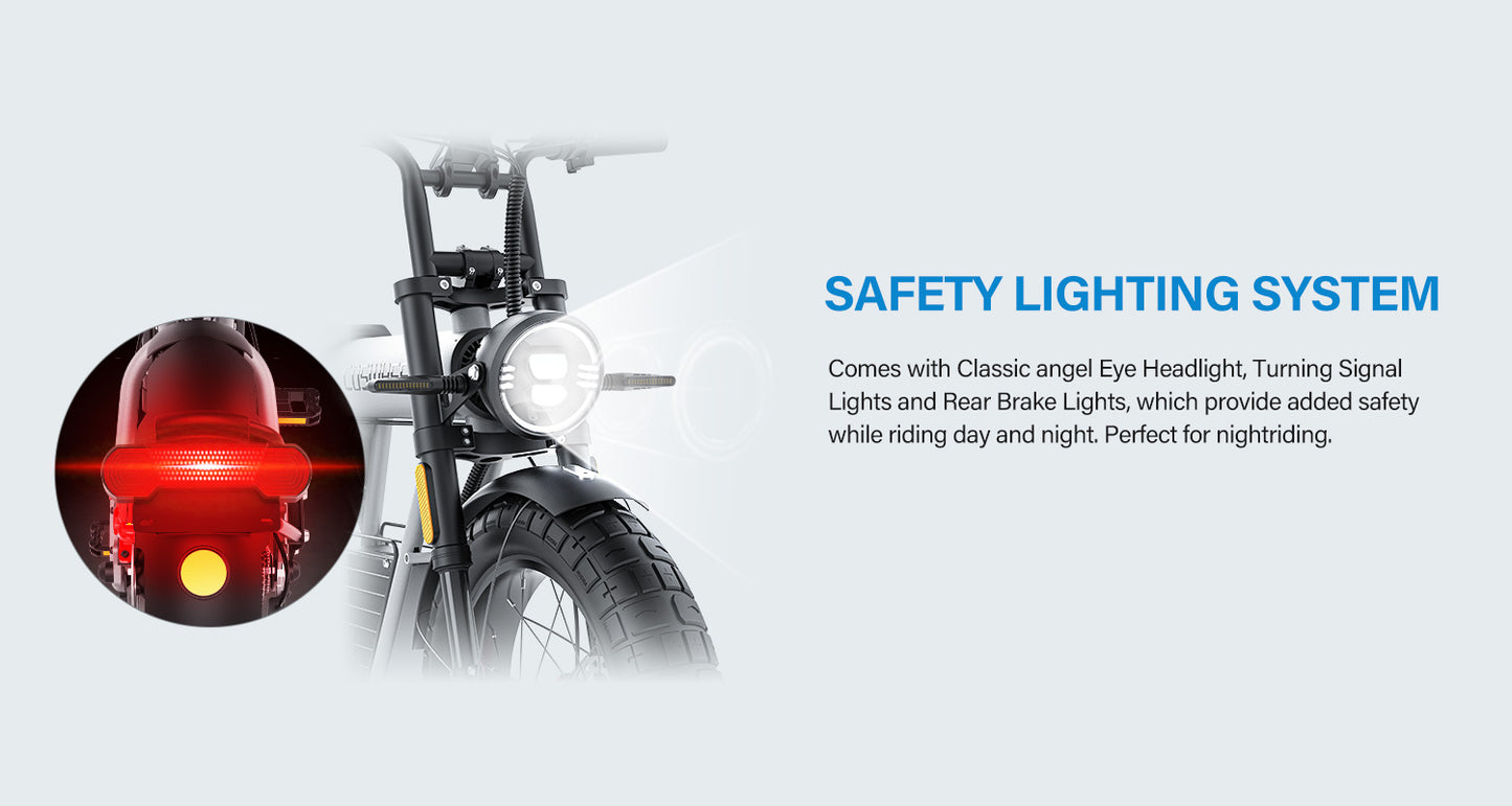 COSWHEEL CT20S 65km/h Electric Bike for Adults 2000W Motor 60V 27.5AH Battery 100Miles Long Range Ebike 20x5" Fat Tire E Bike
