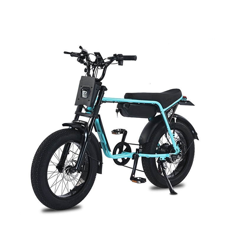 USA Warehouse ZX 20 Inch Fat Tires E-bike 48V 750W Electric Urban Bicycle Super Adults Ebike 73 With Foot Pegs
